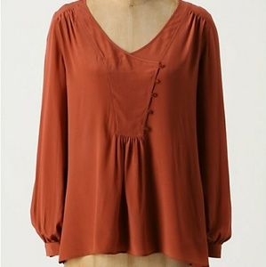 Lil Slung Silk Blouse, Size 4